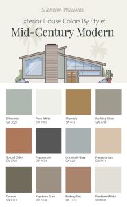 Exterior Paint Colors for Mid Century Modern Homes