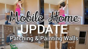 Painting Mobile Home Walls before And After